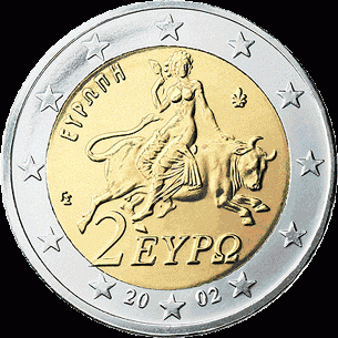 2 Euro UNC Griekenland